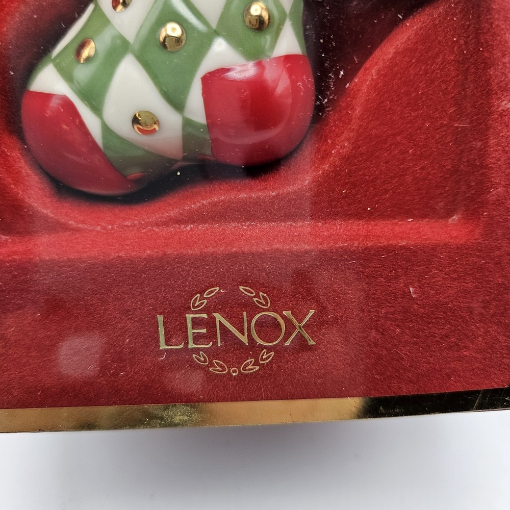 Lenox Peanuts Snoopy Stocking Christmas Hanging Ornament 2003 MPN 6237853 - Picture 3 of 16